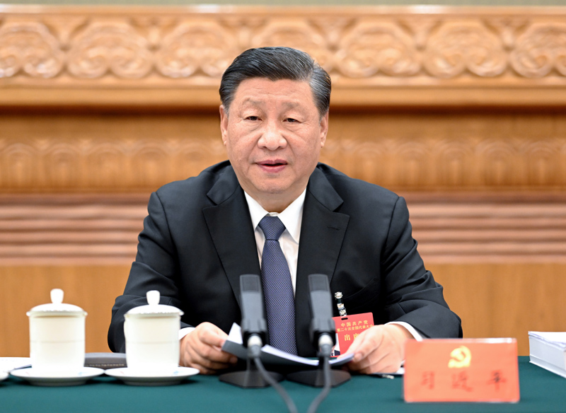 10月18日，中國共產(chǎn)黨第二十次全國代表大會主席團在北京人民大會堂舉行第二次會議。.jpg